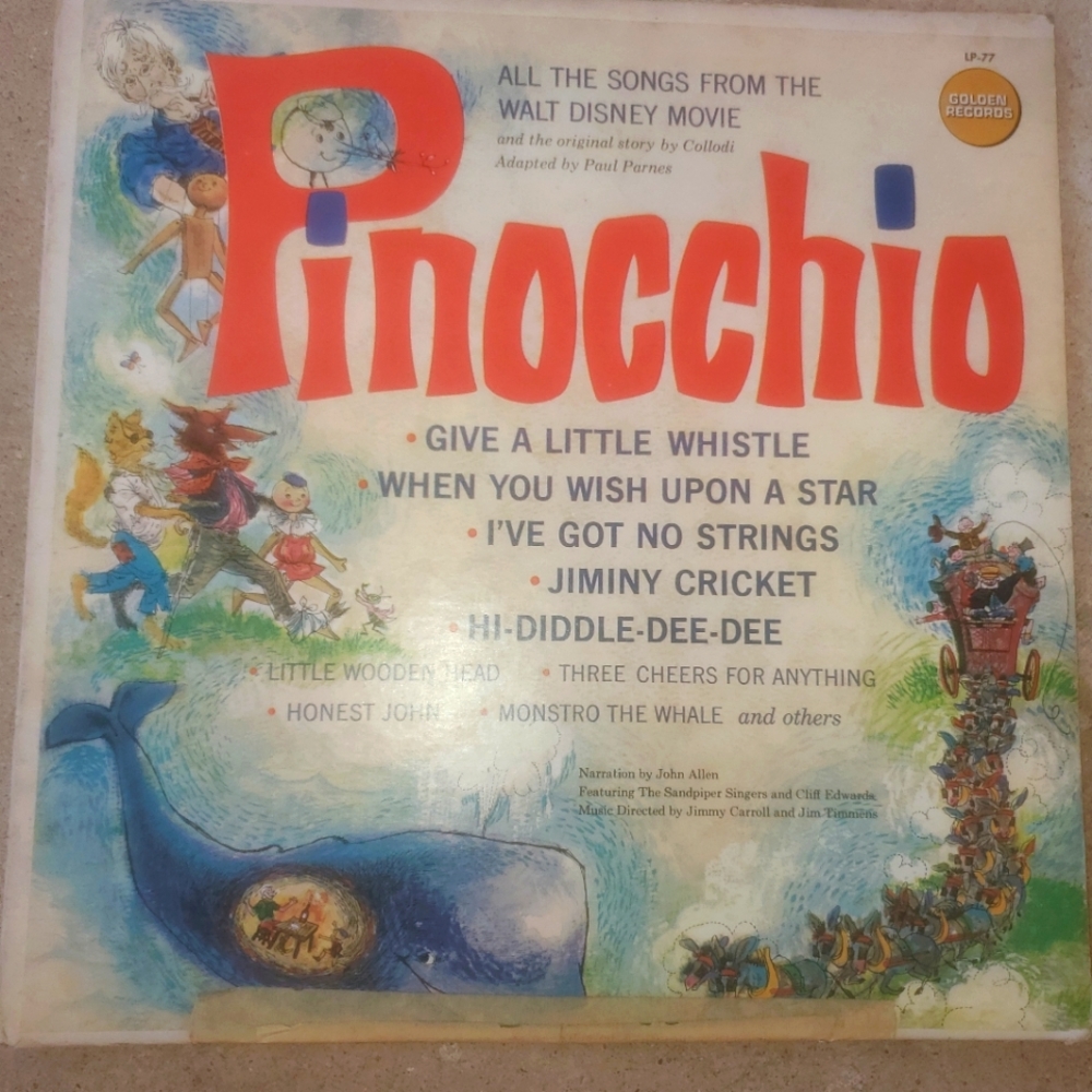 Vintage vinyl Pinocchio